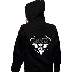 Daily_Deal_Shirts Zippered Hoodies, Unisex / Small / Black Darkness