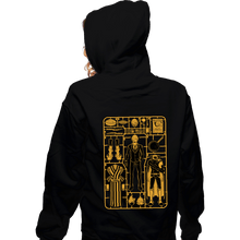 Load image into Gallery viewer, Daily_Deal_Shirts Zippered Hoodies, Unisex / Small / Black Sanji Model Sprue
