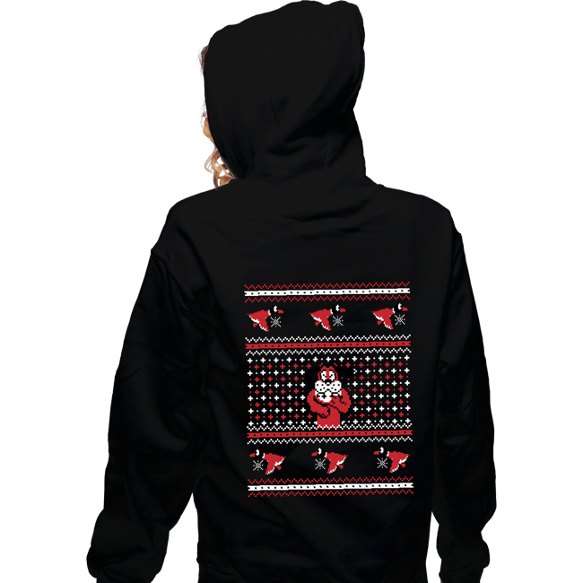 Shirts Zippered Hoodies, Unisex / Small / Black Festive Duck Hunt