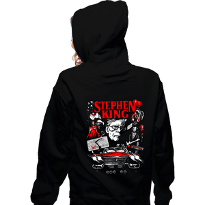 Daily_Deal_Shirts Zippered Hoodies, Unisex / Small / Black King Of Horror