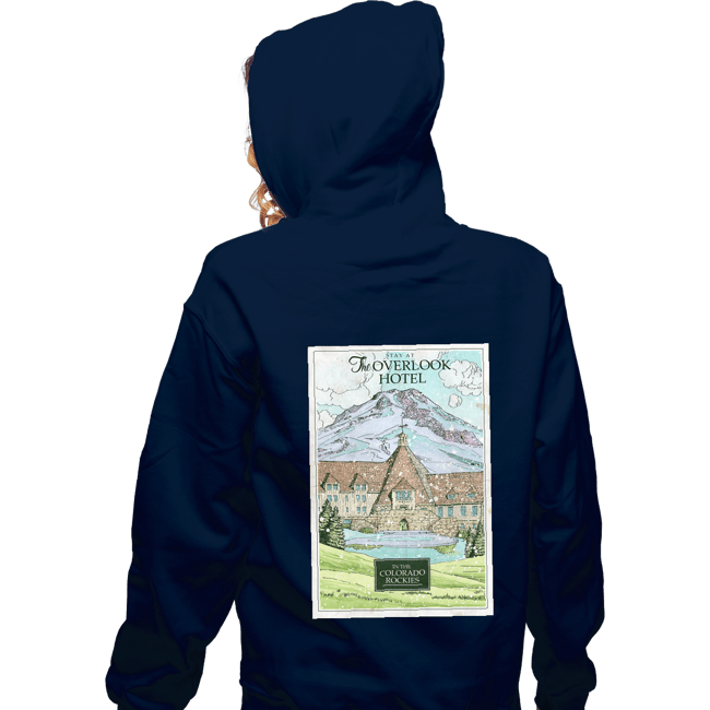 Secret_Shirts Zippered Hoodies, Unisex / Small / Navy Stay At The Overlook Hotel