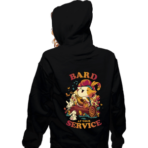 Daily_Deal_Shirts Zippered Hoodies, Unisex / Small / Black Bard's Call