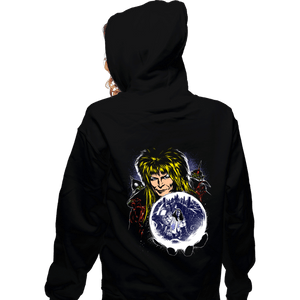 Daily_Deal_Shirts Zippered Hoodies, Unisex / Small / Black Maze Goblin King