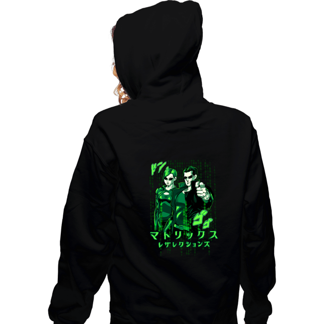 Daily_Deal_Shirts Zippered Hoodies, Unisex / Small / Black Matrix JoJo