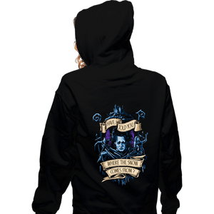 Daily_Deal_Shirts Zippered Hoodies, Unisex / Small / Black Story About Snow