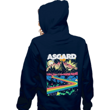 Load image into Gallery viewer, Shirts Zippered Hoodies, Unisex / Small / Navy Visit Asgard
