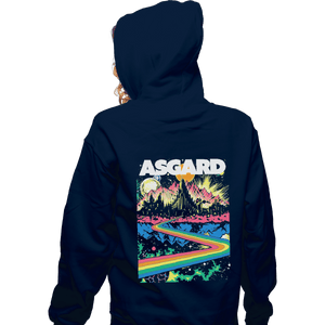 Shirts Zippered Hoodies, Unisex / Small / Navy Visit Asgard