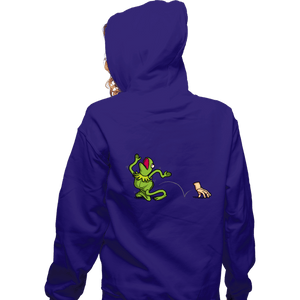 Secret_Shirts Zippered Hoodies, Unisex / Small / Violet Empty Frog