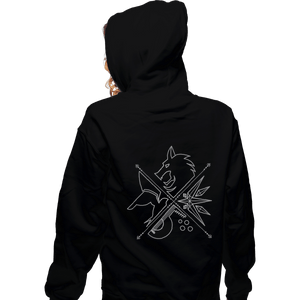 Shirts Pullover Hoodies, Unisex / Small / Black Minimal Witcher