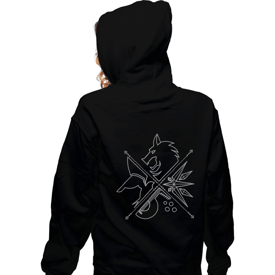 Shirts Pullover Hoodies, Unisex / Small / Black Minimal Witcher