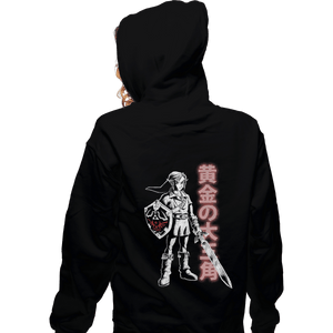 Shirts Zippered Hoodies, Unisex / Small / Black Link, Hero of Time