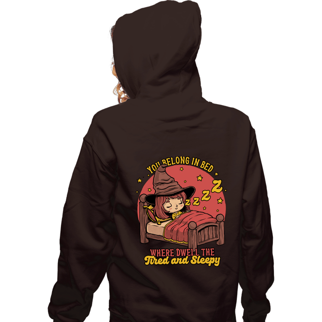 Secret_Shirts Zippered Hoodies, Unisex / Small / Dark Chocolate Where Dwell The Sleepy