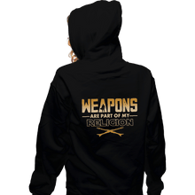 Load image into Gallery viewer, Shirts Pullover Hoodies, Unisex / Small / Black Weapons
