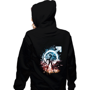 Shirts Zippered Hoodies, Unisex / Small / Black Mars Storm