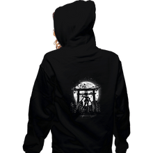 Load image into Gallery viewer, Shirts Zippered Hoodies, Unisex / Small / Black Moonlight Sailor
