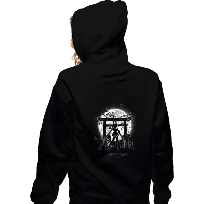 Shirts Zippered Hoodies, Unisex / Small / Black Moonlight Sailor