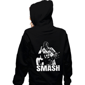 Shirts Zippered Hoodies, Unisex / Small / Black SMASH