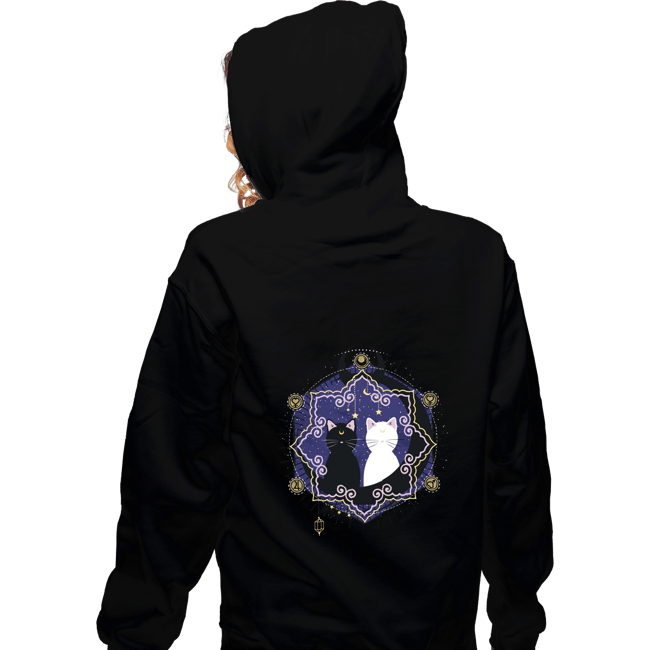 Shirts Zippered Hoodies, Unisex / Small / Black Crescent Moon