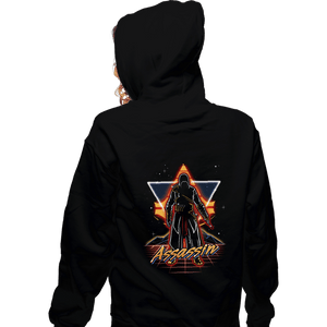 Shirts Zippered Hoodies, Unisex / Small / Black Retro Assassin
