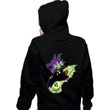 Load image into Gallery viewer, Shirts Zippered Hoodies, Unisex / Small / Black Magical Silhouettes - Maleficent
