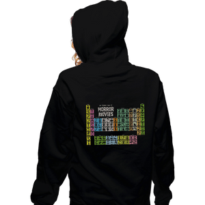 Secret_Shirts Zippered Hoodies, Unisex / Small / Black Periodic Table Of Horror