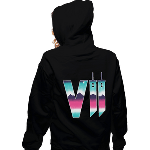 Shirts Zippered Hoodies, Unisex / Small / Black Neon Fantasy