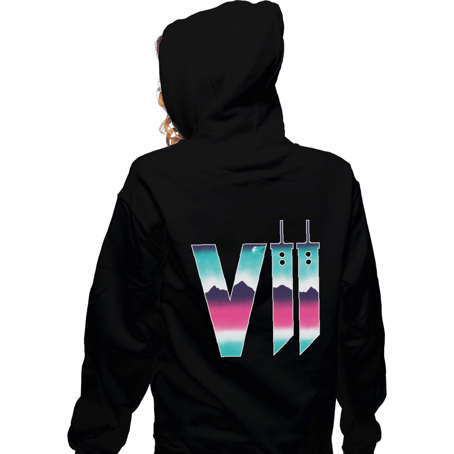 Shirts Zippered Hoodies, Unisex / Small / Black Neon Fantasy