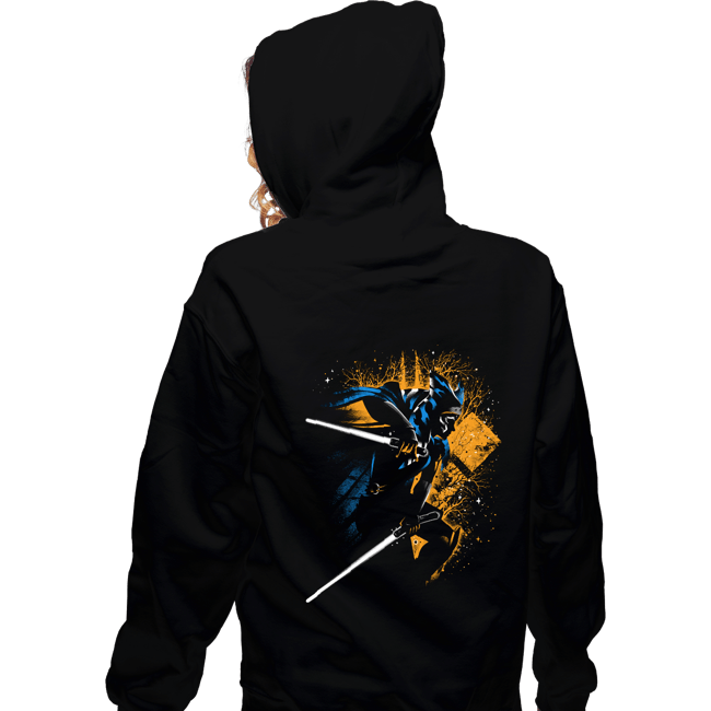 Daily_Deal_Shirts Zippered Hoodies, Unisex / Small / Black The Two White Blades