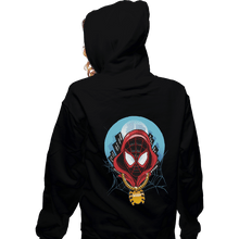 Load image into Gallery viewer, Shirts Zippered Hoodies, Unisex / Small / Black Spider Chain
