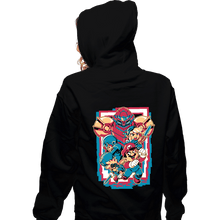 Load image into Gallery viewer, Daily_Deal_Shirts Zippered Hoodies, Unisex / Small / Black Retro Heroes
