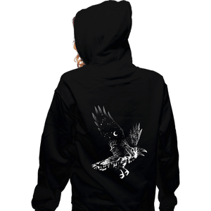 Daily_Deal_Shirts Zippered Hoodies, Unisex / Small / Black Resurrection Of The Crow