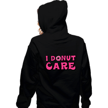 Load image into Gallery viewer, Shirts Zippered Hoodies, Unisex / Small / Black I Donut Care
