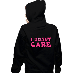 Shirts Zippered Hoodies, Unisex / Small / Black I Donut Care