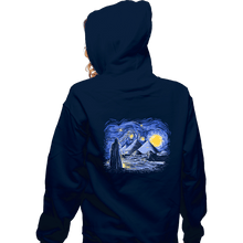Load image into Gallery viewer, Daily_Deal_Shirts Zippered Hoodies, Unisex / Small / Navy Starry Night
