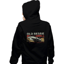 Load image into Gallery viewer, Secret_Shirts Zippered Hoodies, Unisex / Small / Black Old Bessie
