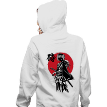 Load image into Gallery viewer, Daily_Deal_Shirts Zippered Hoodies, Unisex / Small / White Kenshin Sumi-e
