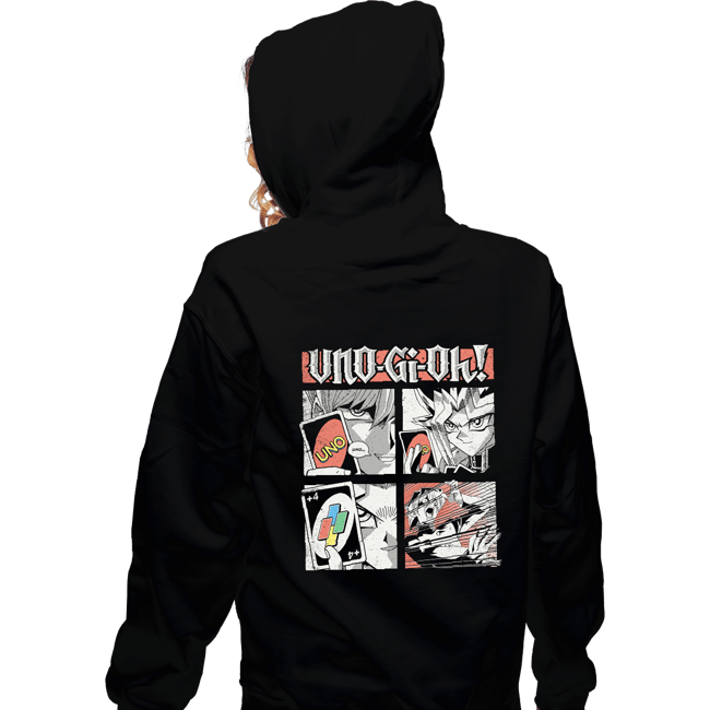 Secret_Shirts Zippered Hoodies, Unisex / Small / Black UNO-Gi-Oh!!