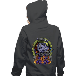 Daily_Deal_Shirts Zippered Hoodies, Unisex / Small / Dark Heather Rocksteady Crest