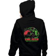 Load image into Gallery viewer, Daily_Deal_Shirts Zippered Hoodies, Unisex / Small / Black The Sith Who Stole Christmas
