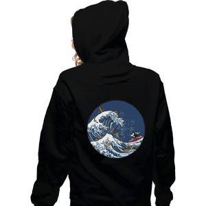 Shirts Zippered Hoodies, Unisex / Small / Black Kanagawa Brooms