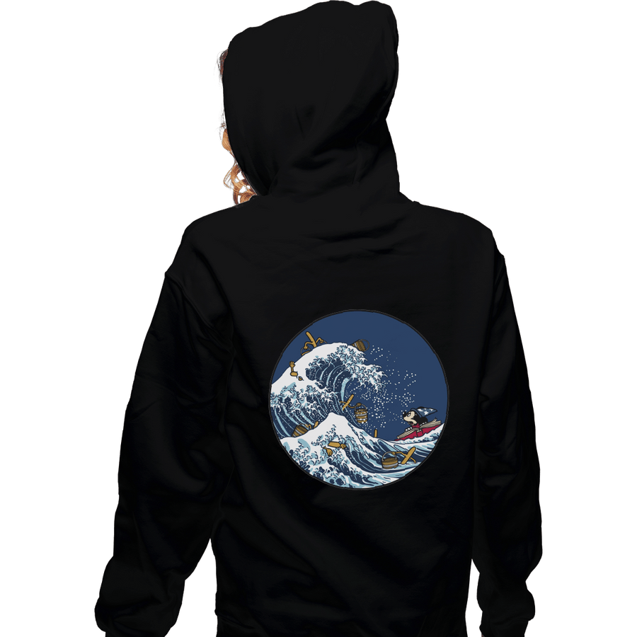 Shirts Zippered Hoodies, Unisex / Small / Black Kanagawa Brooms
