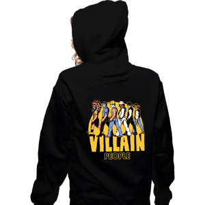 Daily_Deal_Shirts Zippered Hoodies, Unisex / Small / Black The Villain People