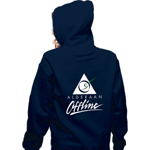 Shirts Zippered Hoodies, Unisex / Small / Navy Planet Offline