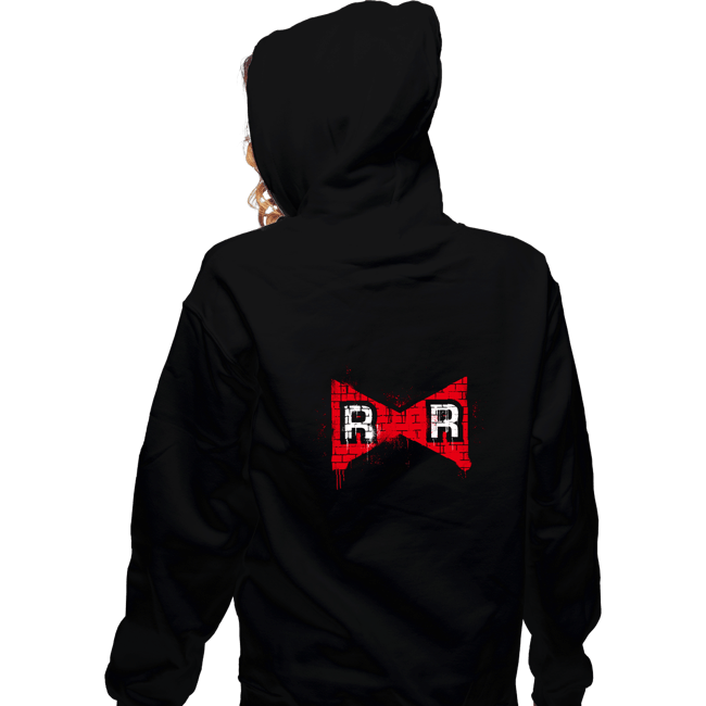 Shirts Zippered Hoodies, Unisex / Small / Black Ribbon Spray