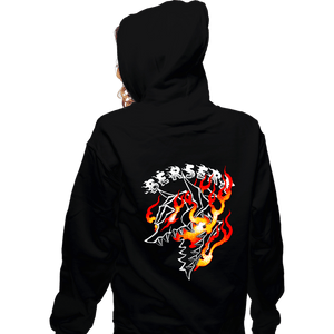 Sold_Out_Shirts Zippered Hoodies, Unisex / Small / Black Berserker Armor