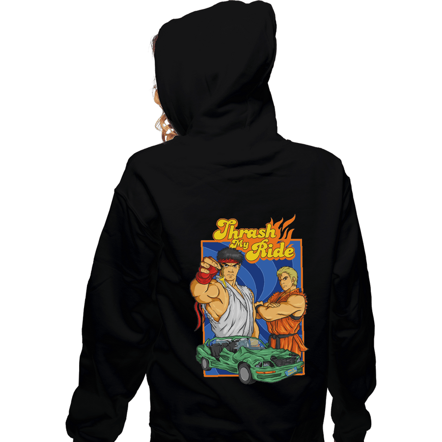 Shirts Zippered Hoodies, Unisex / Small / Black Thrash My Ride