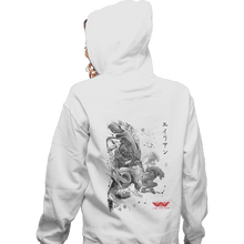 Load image into Gallery viewer, Shirts Zippered Hoodies, Unisex / Small / White Xenomorphs Invasion Sumi-e
