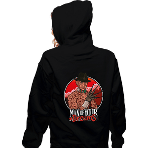 Shirts Zippered Hoodies, Unisex / Small / Black Man Of Your Dreams
