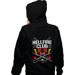 Daily_Deal_Shirts Zippered Hoodies, Unisex / Small / Black The Hellfire Club