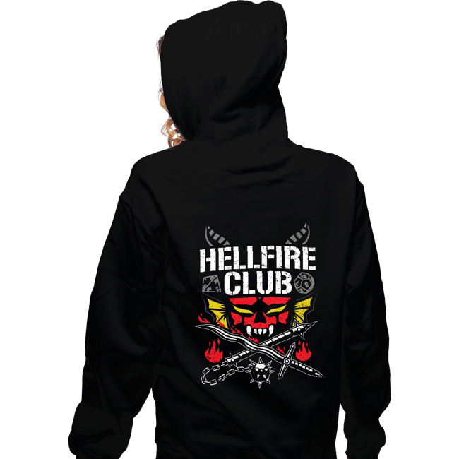 Daily_Deal_Shirts Zippered Hoodies, Unisex / Small / Black The Hellfire Club